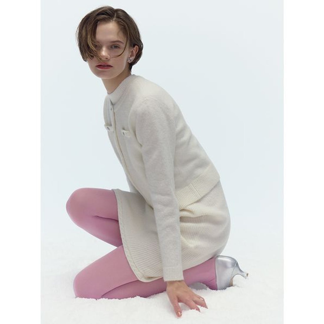 セルフォード CELFORD スパークルミニニットワンピースセット （CGRY