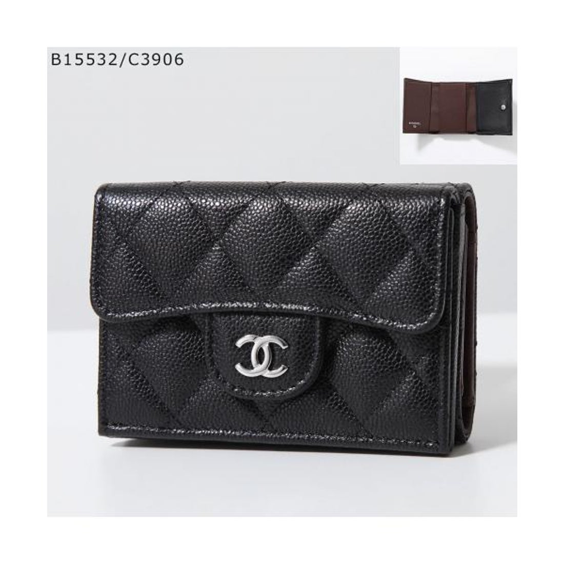 シャネル CHANEL CHANEL 三つ折り財布 MATELASSE マトラッセ AP0230