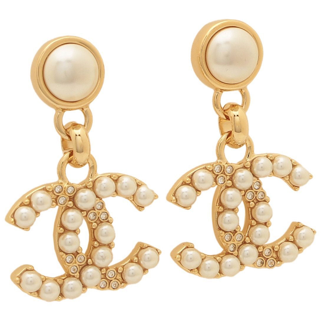 シャネル CHANEL ピアス ココマーク CCマーク ドロップピアス ゴールド