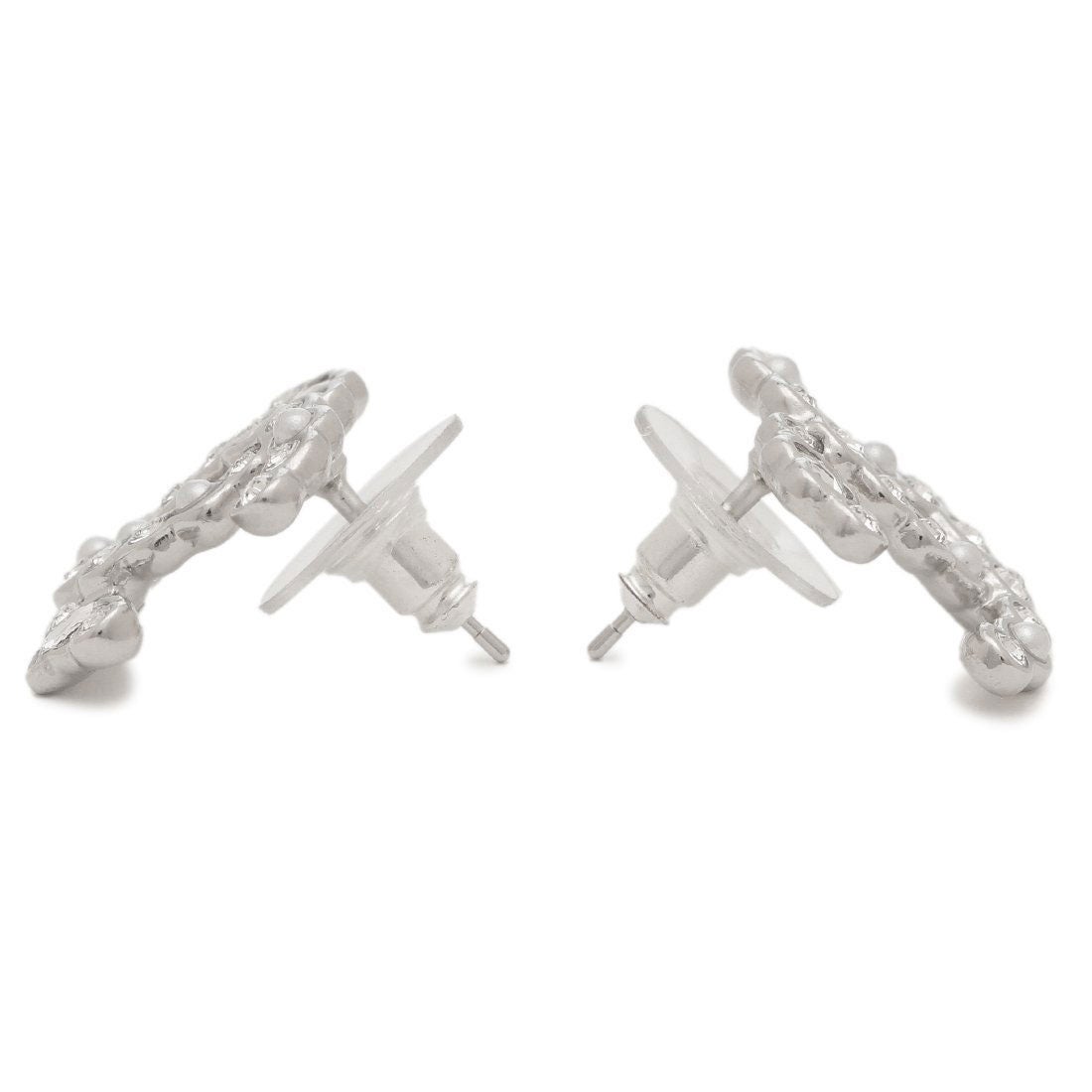 シャネル CHANEL ピアス ココマーク CCマーク スタッズ シルバー