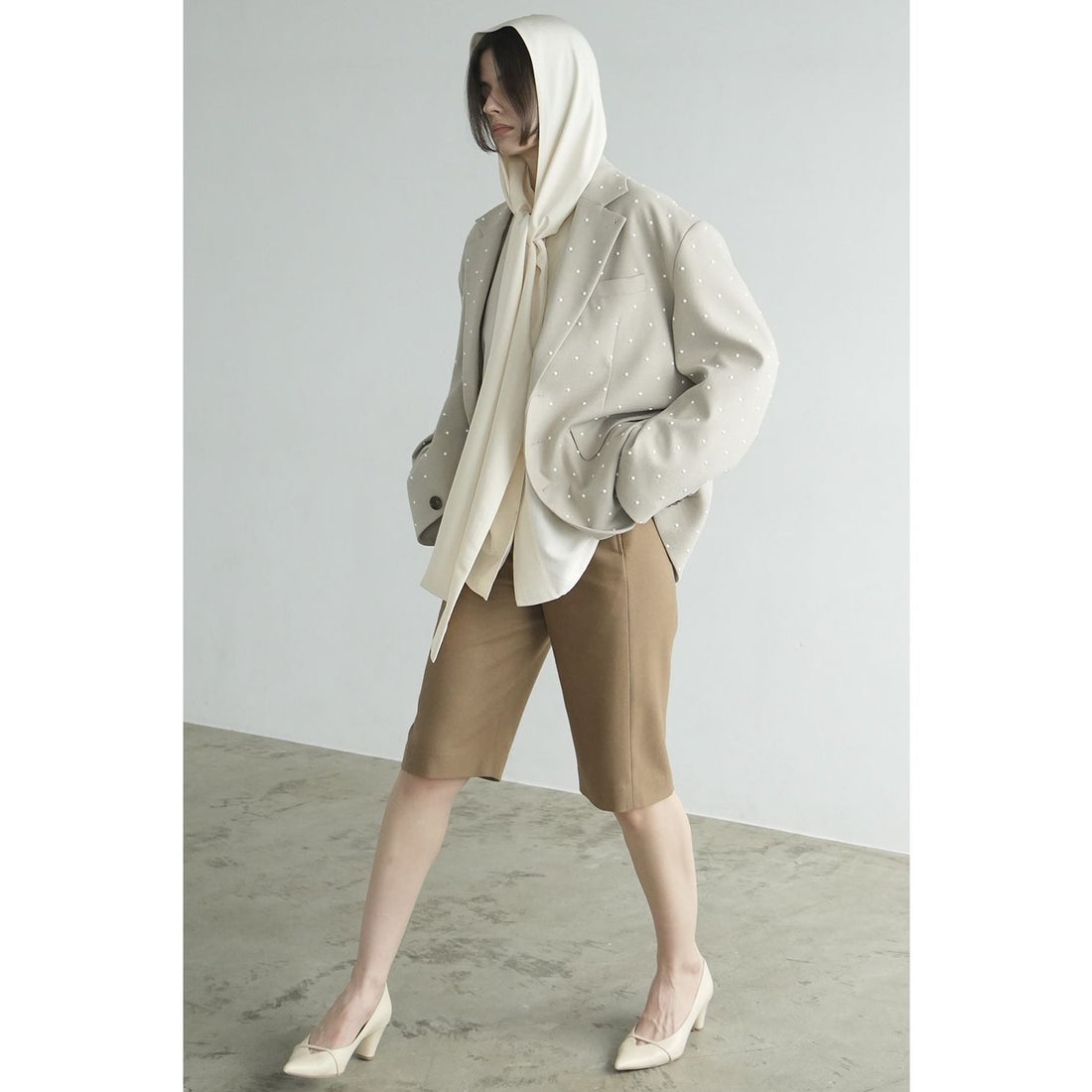 クラネ CLANE BOW TIE HOODIE SHIRT （NAVY） - ファッション通販