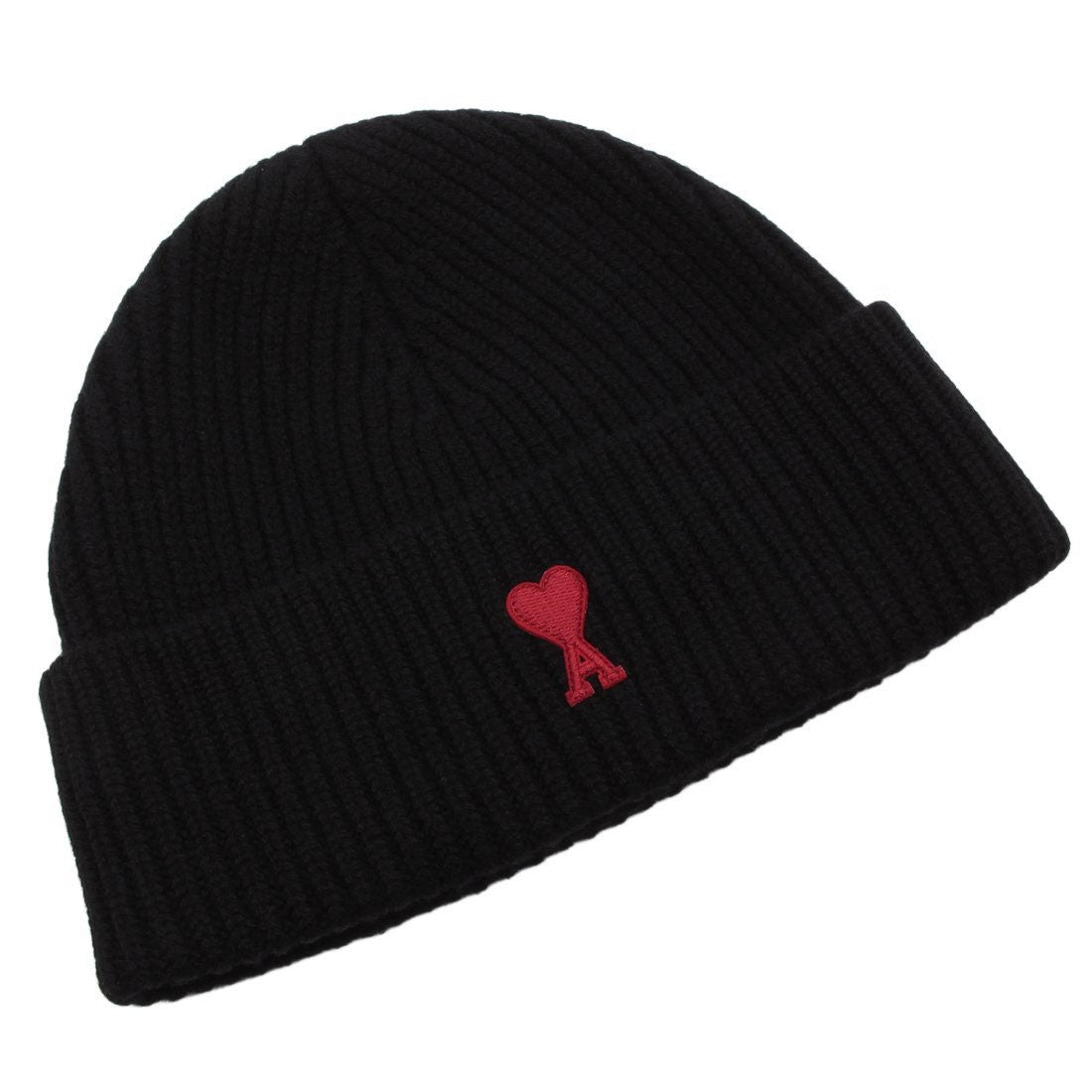 アミパリス Ami Paris ニット帽 ビーニー ブラック メンズ レディース