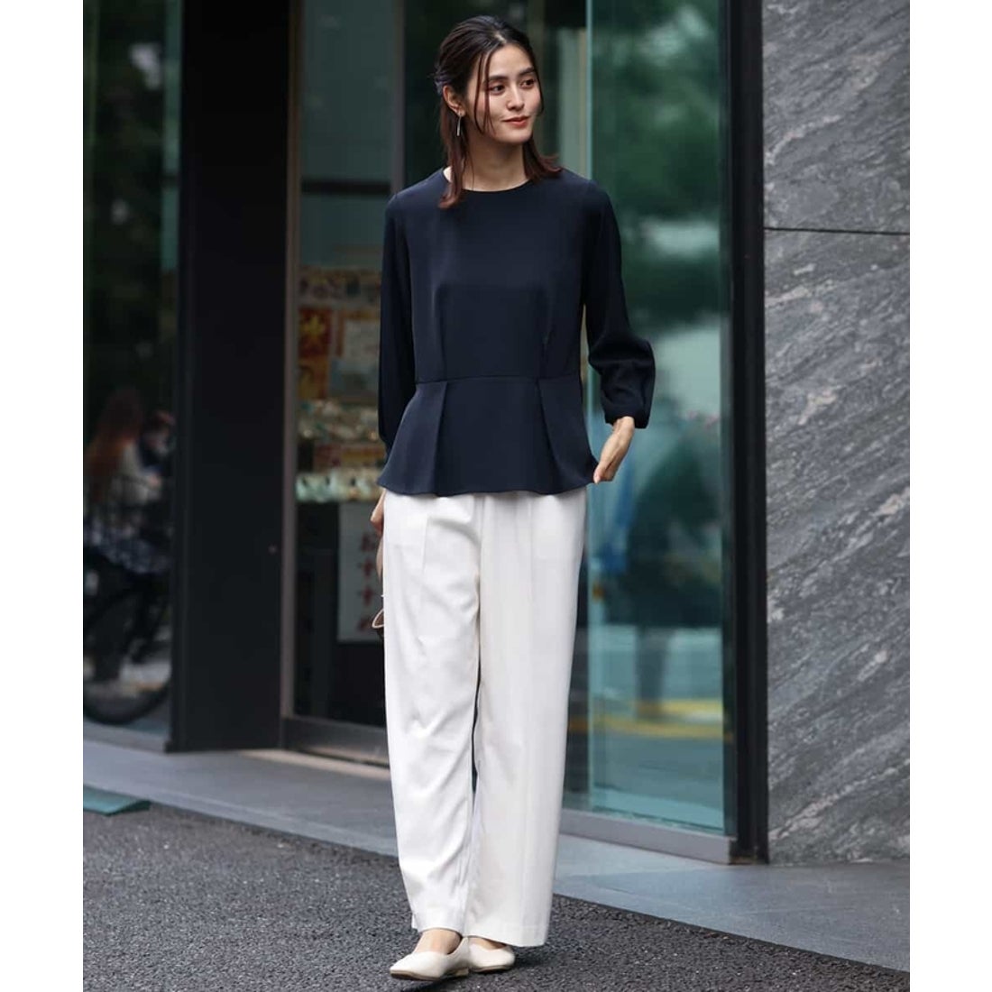 Heve ヘイヴ タックドレープブラウス 【公式通販】