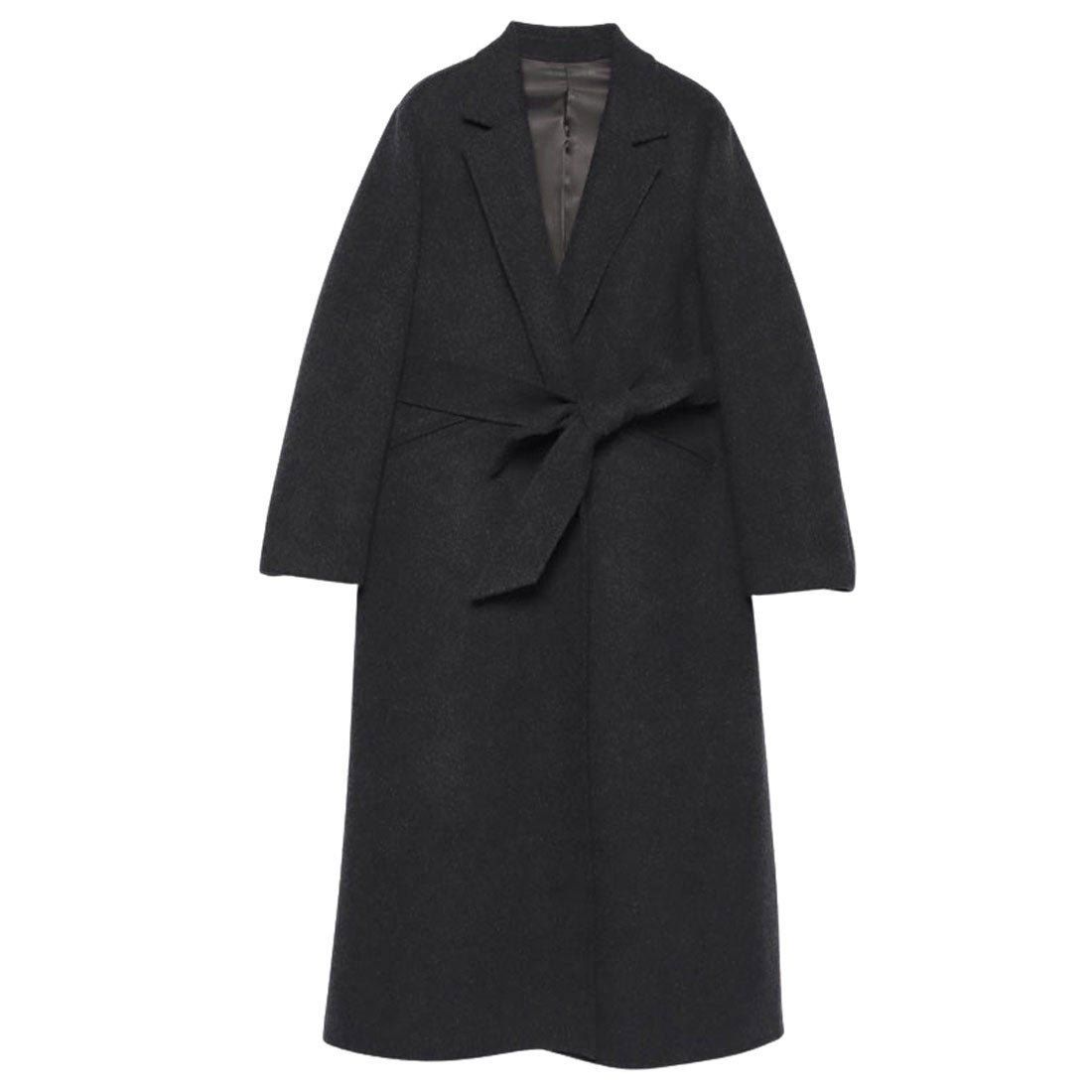 アニュアンス anuans リバーロングチェスターコート （CHARCOALGREY