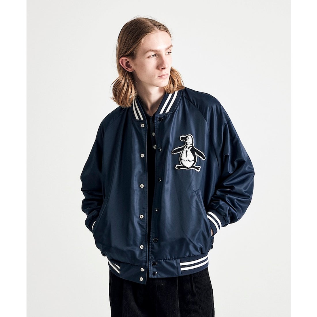 penguin BY MUNSINGWEAR ナイロンスタジアムジャンパー -デサント