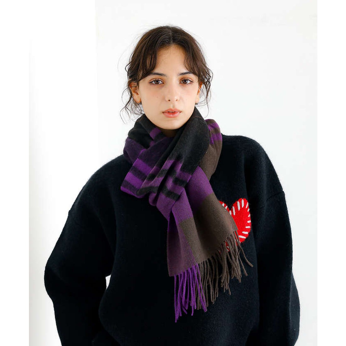 アバハウス ABAHOUSE 【TWEED MILL/ツイードミル】ラムウールチェック