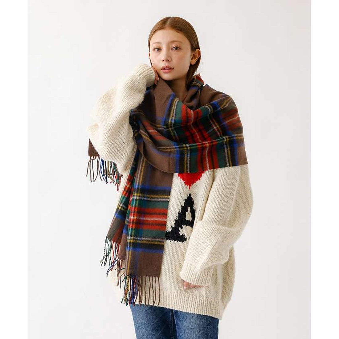 アバハウス ABAHOUSE 【TWEEDMILL/ツイードミル】大判チェック柄