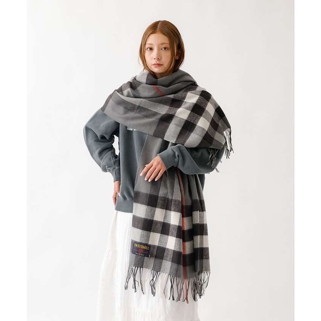 アバハウス ABAHOUSE 【TWEEDMILL/ツイードミル】大判チェック柄