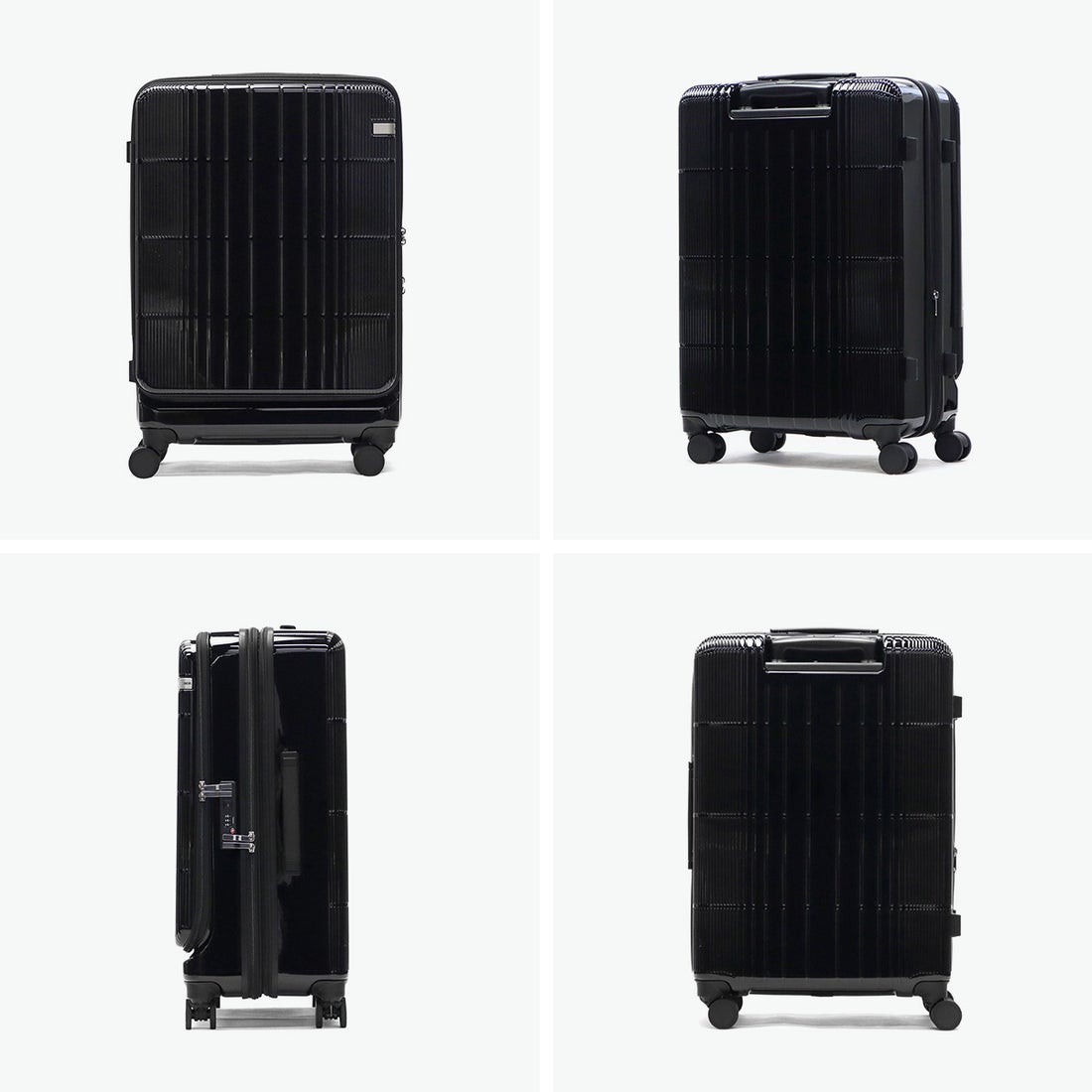 エーストーキョー ace.TOKYO スーツケース フロントオープン 拡張