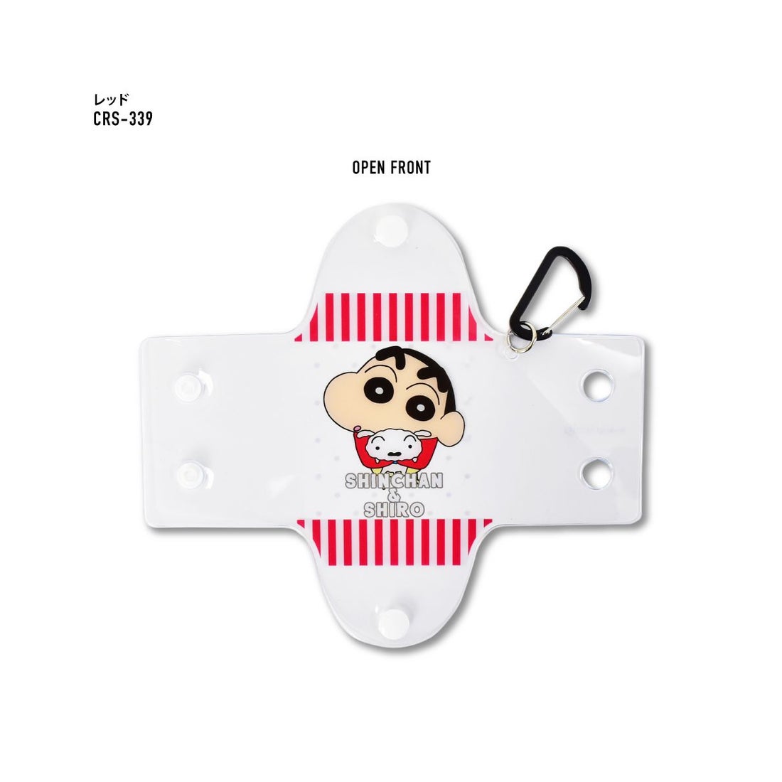 RUNNER クレヨンしんちゃん クリアポーチ カラビナ付き クリアマルチ