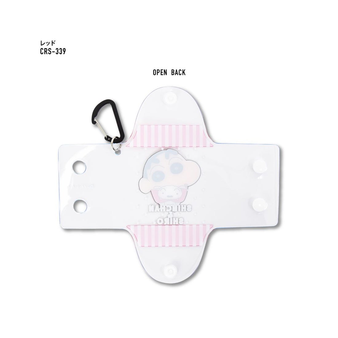 RUNNER クレヨンしんちゃん クリアポーチ カラビナ付き クリアマルチ