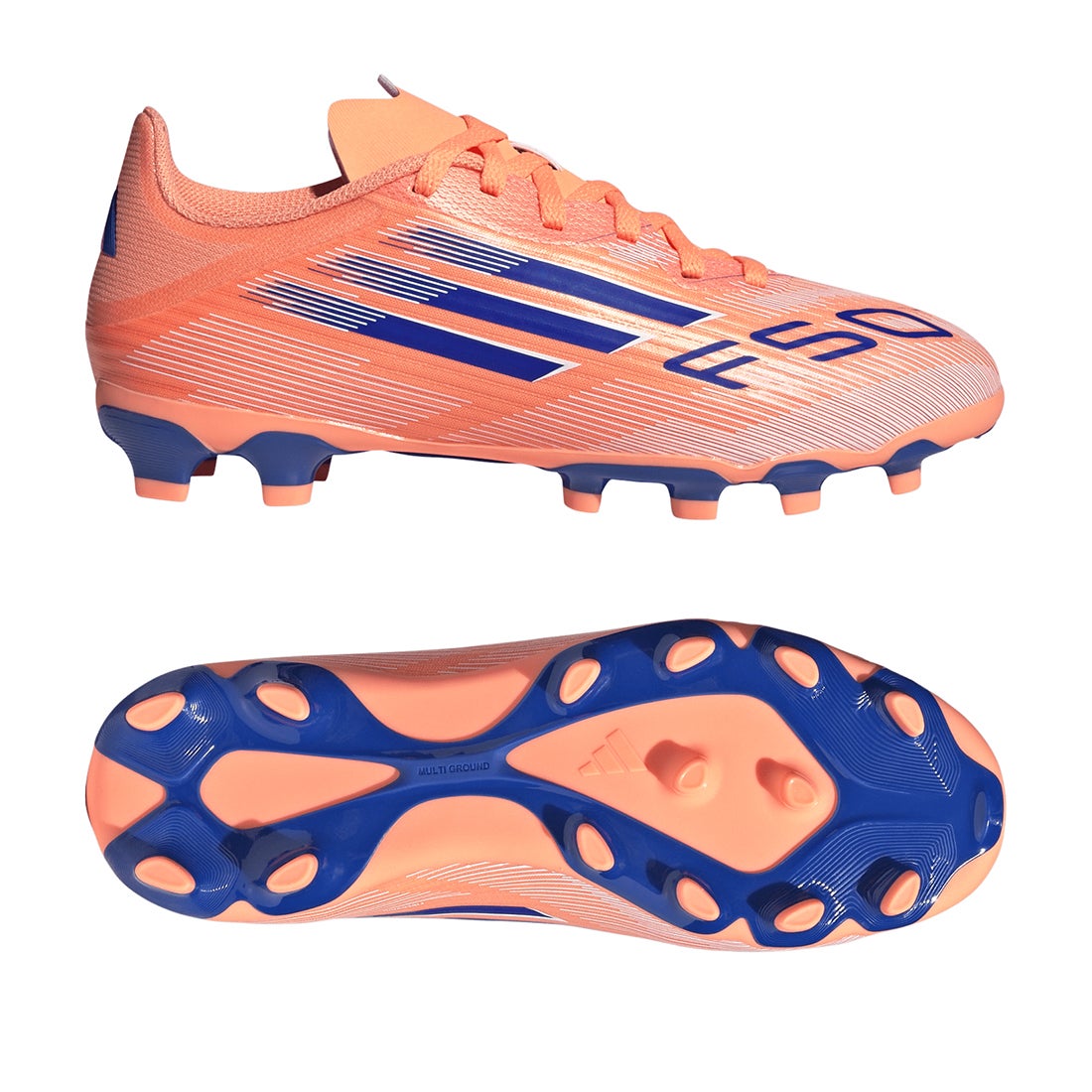adidas アディダス F50 LEAGUE HG/AG ジュニア(オレンジ×ブルー
