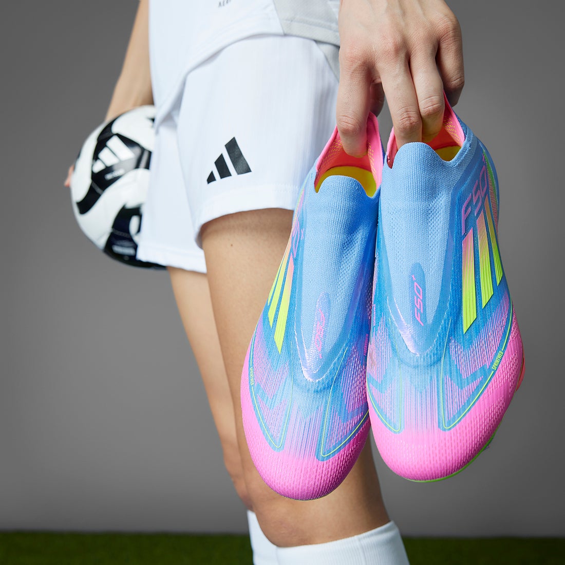 adidas アディダス F50 +FG(ブルー×イエロー×ピンク) NJV55 IE1250