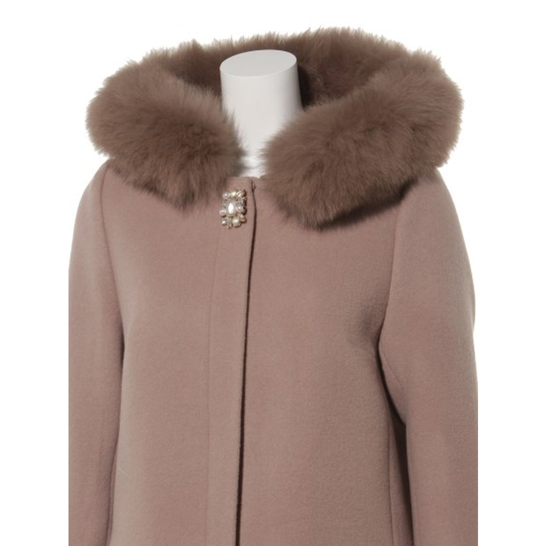 Apuweiser-riche フードファー付5wayコート （モカ） -ファッション