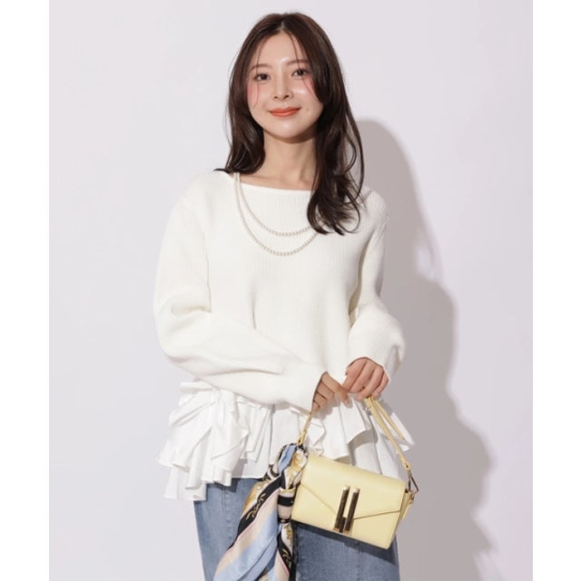 アプワイザー・リッシェ Apuweiser-riche ショルダーフリルドッキング