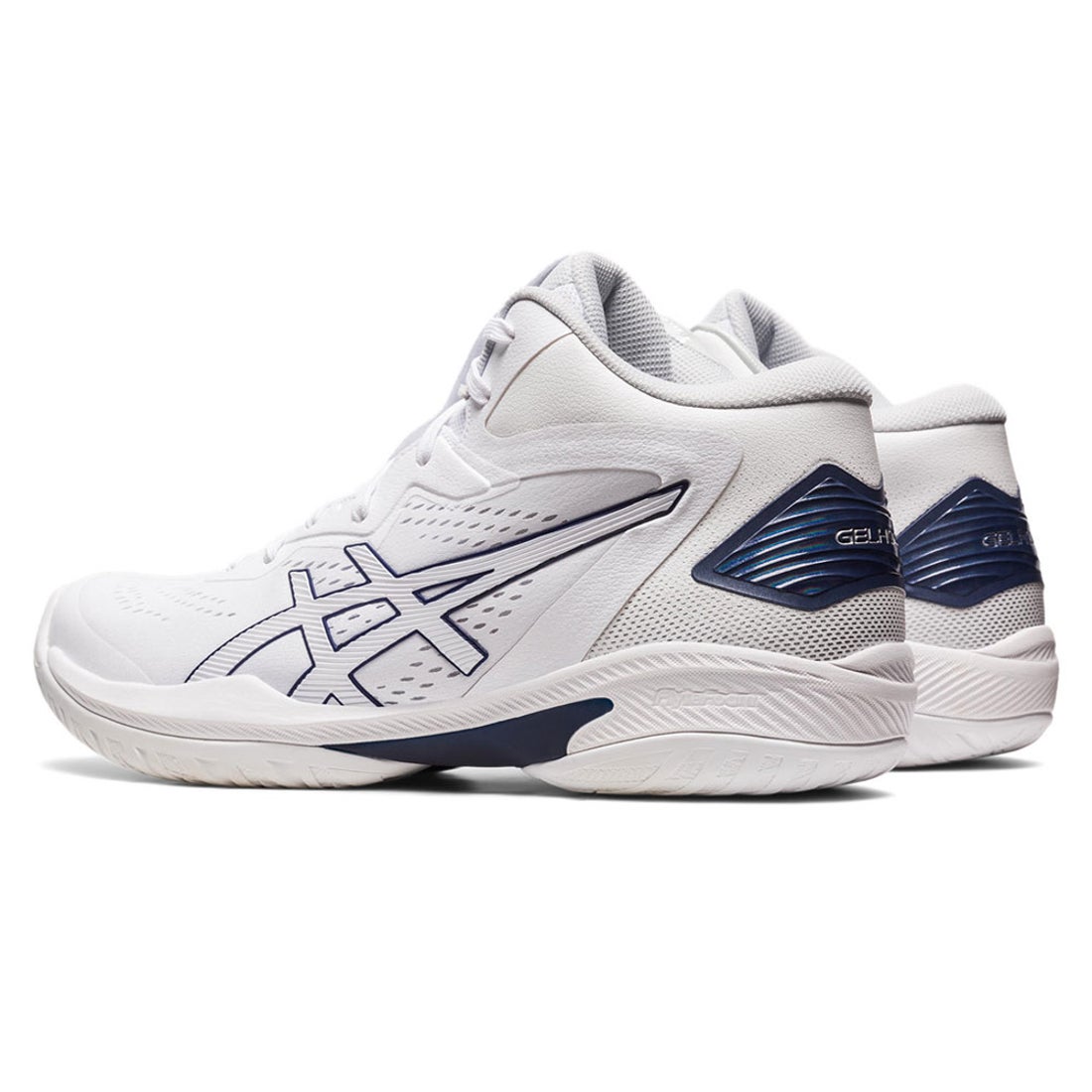ASICS アシックスGELHOOP V15【NARROW】(ホワイト×ネイビー) 1063A064