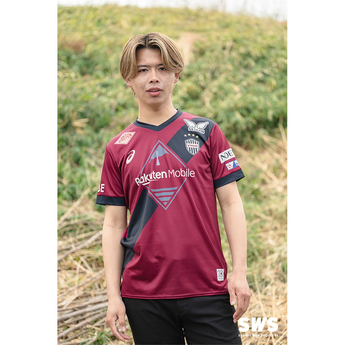 ASICS ヴィッセル神戸 2025 ユニフォーム ホーム 半袖 レプリカ