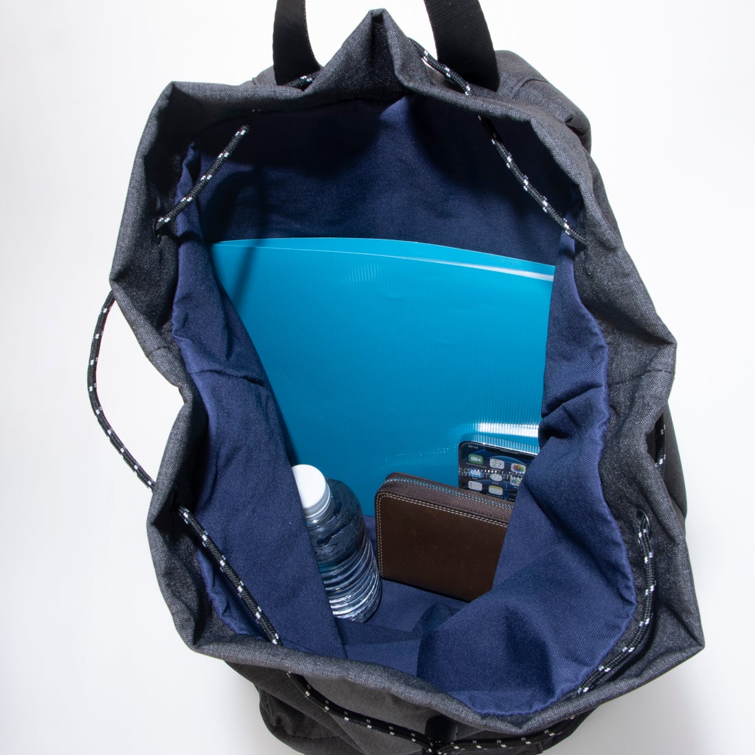 アスファルト ASFVLT 巾着バックパック bg02-chr-olv （CHARCOAL/OLIVE