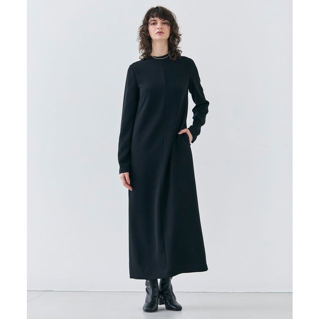 ベイジ, BEIGE, 【洗える】CALDANA / タートルネックロングドレス