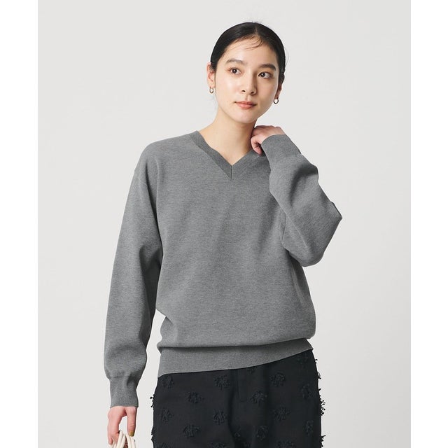 BEAUTY&YOUTH UNITED ARROWS ウールブレンド シルクネップ ニットプル