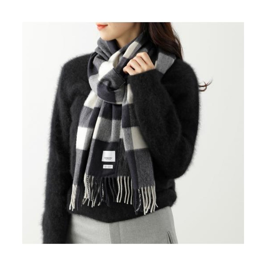 バーバリー BURBERRY BURBERRY マフラー HALF MEGA CHECK CASHMERE