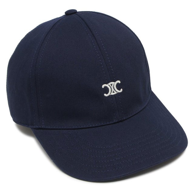 CELINE トリオンフ ネイビー ロゴキャップ CELINE トリオンフ ネイビー