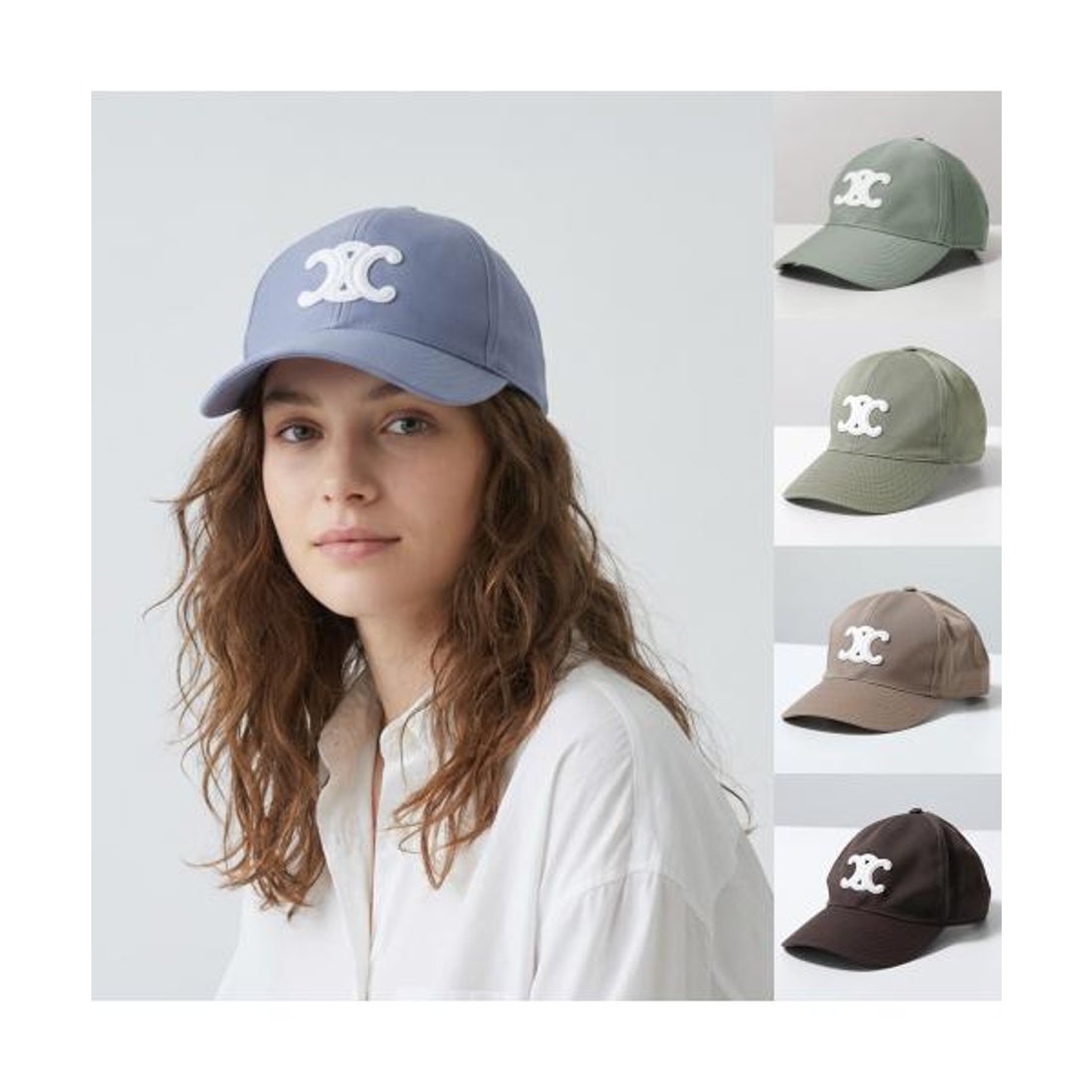 セリーヌ CELINE CELINE ベースボールキャップ 2AUT6234X トリオンフ