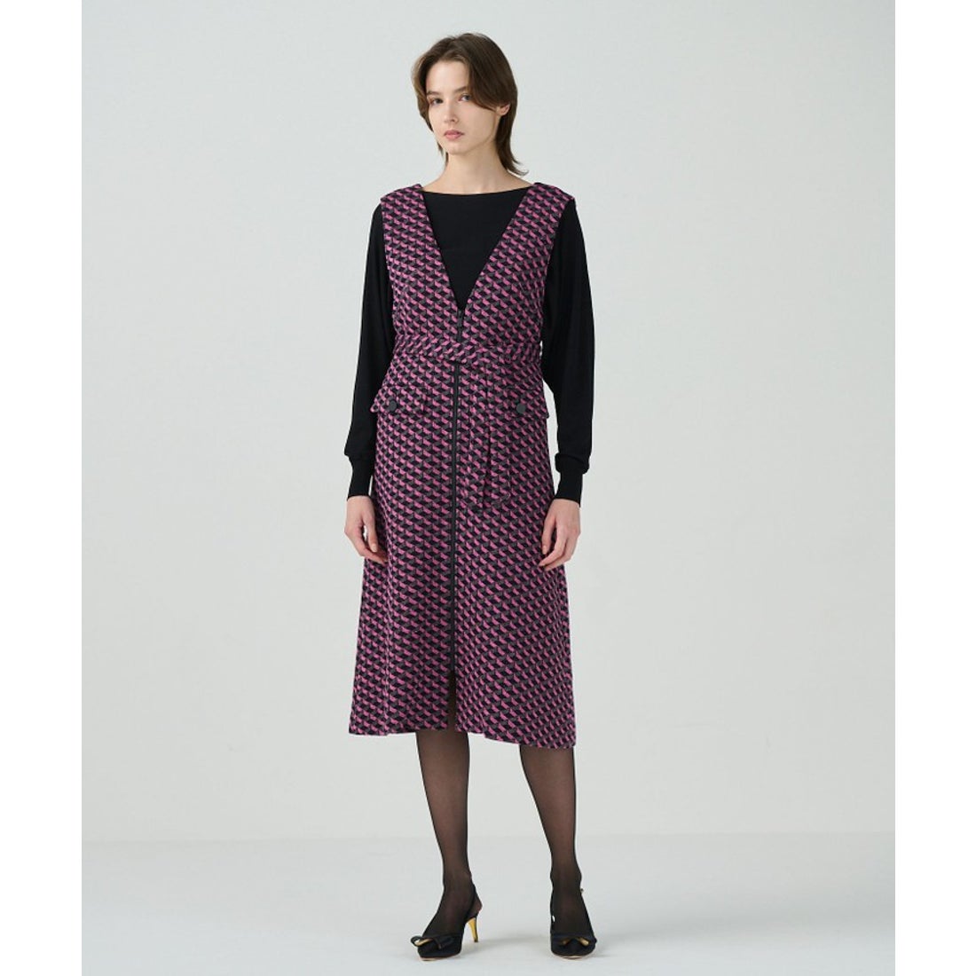 グレースコンチネンタル GRACE CONTINENTAL キカジャガードラメドレス