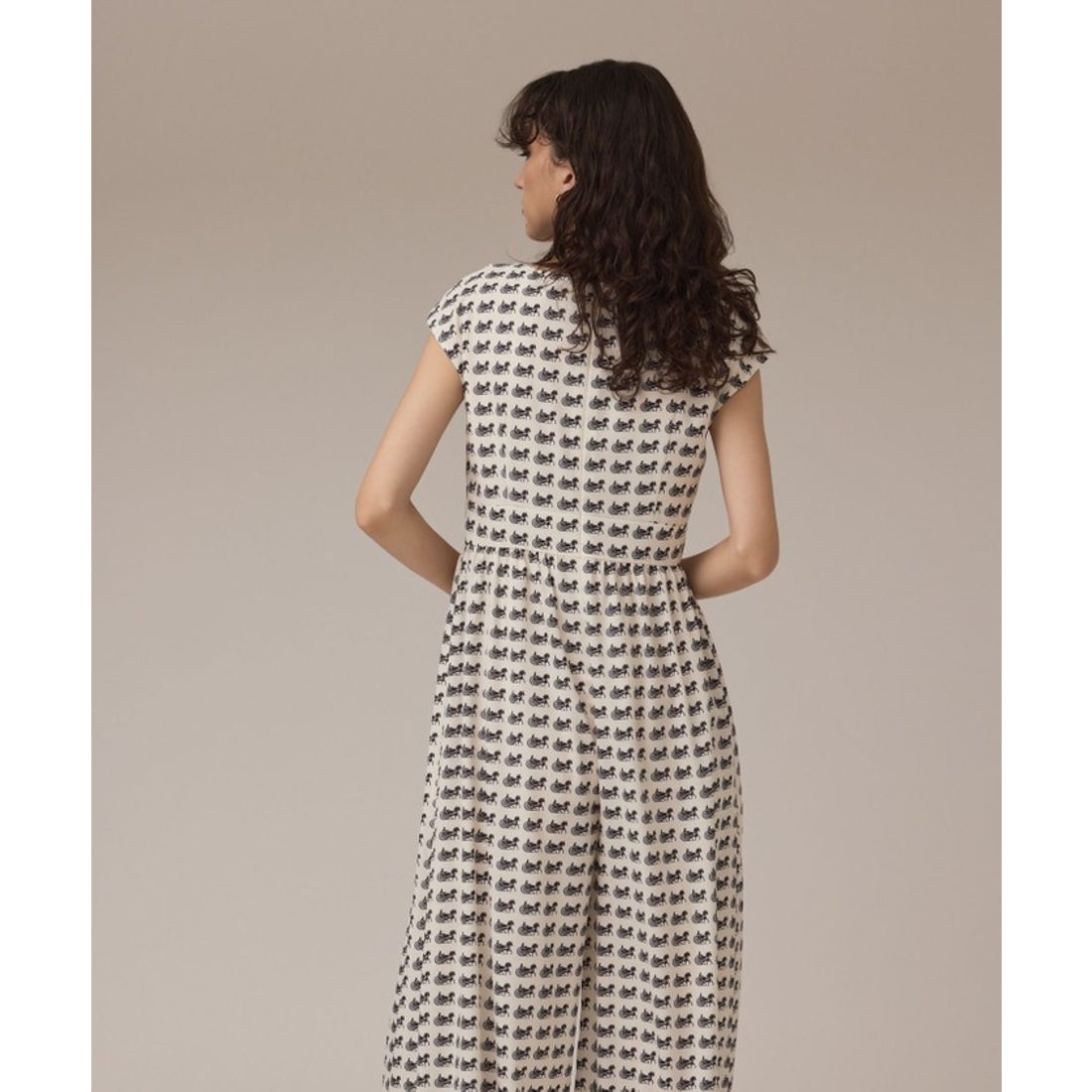 グレースコンチネンタル GRACE CONTINENTAL ホースプリントサロペット