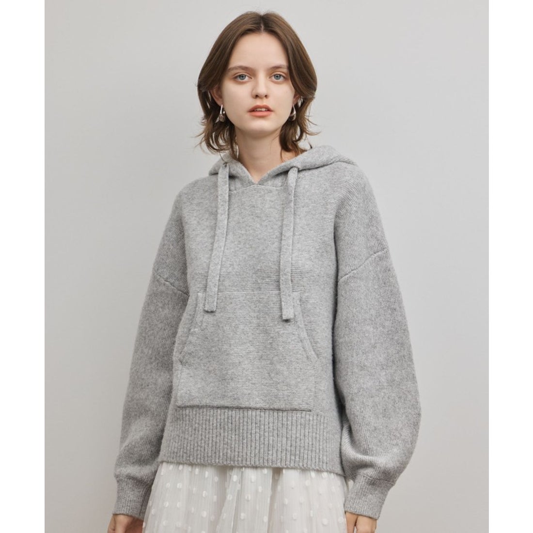 グレースコンチネンタル GRACE CONTINENTAL ガーターニットパーカー