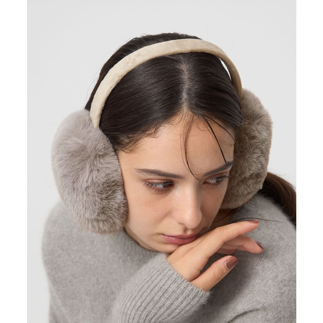 UNITED ARROWS green label relaxing フェイクファー イヤマフ