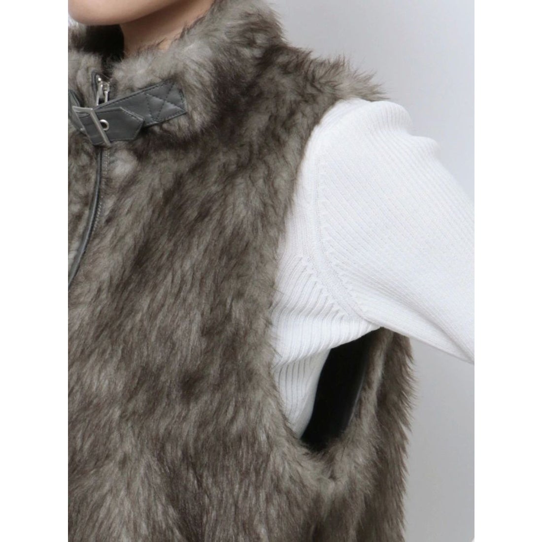 ジェイダ GYDA GGスライダーエコファーベスト （ブラウン