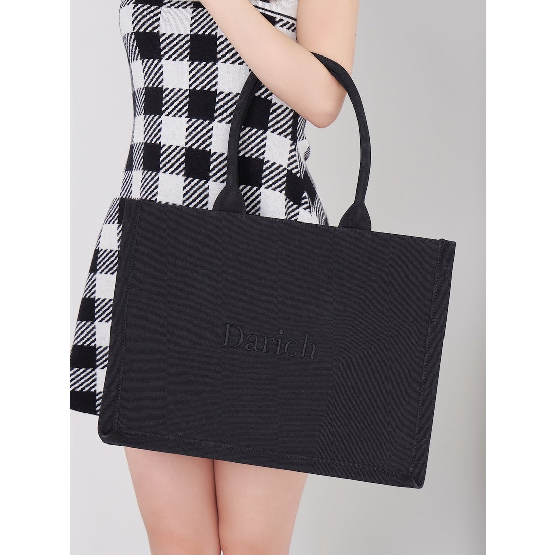 ダーリッチ Darich ロゴトートバッグ （ブラック） -ファッション通販