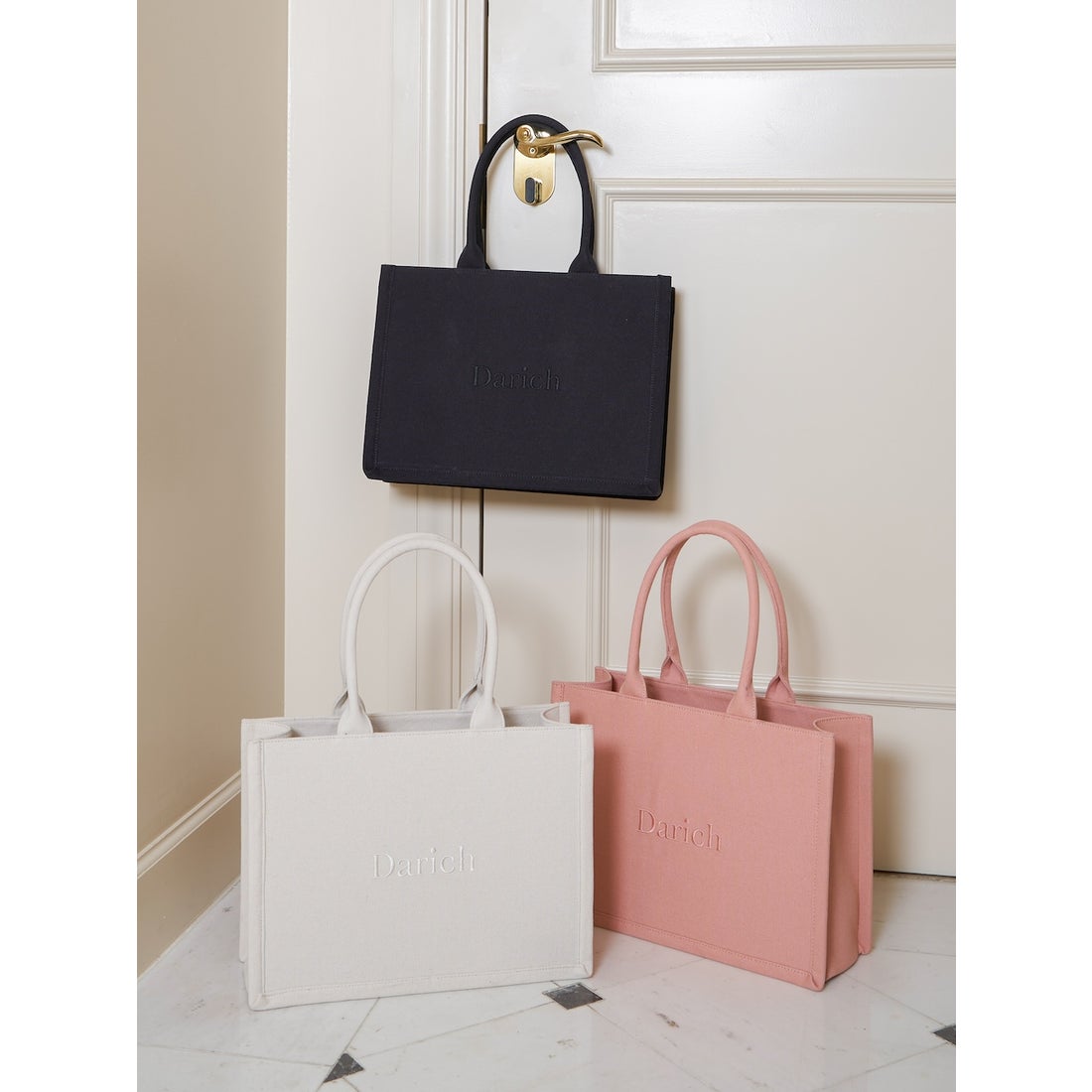 ダーリッチ Darich ロゴトートバッグ （ブラック） - ファッション通販