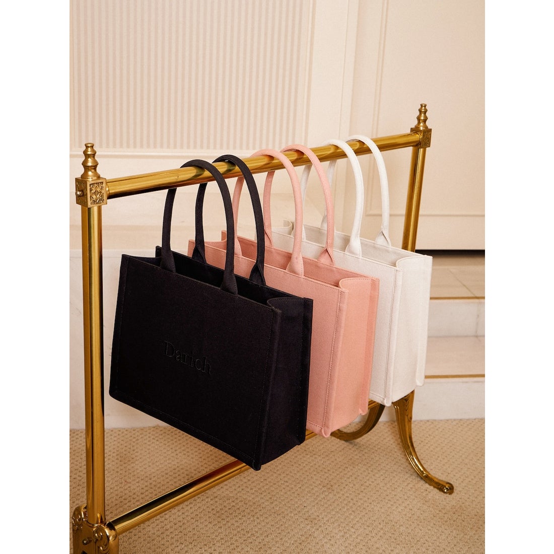 ダーリッチ Darich ロゴトートバッグ （ブラック） -ファッション通販