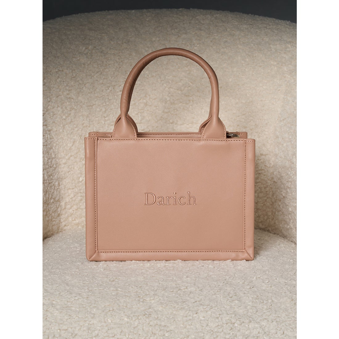 ダーリッチ Darich ロゴショルダーレザーミニトートバッグ （ピンク