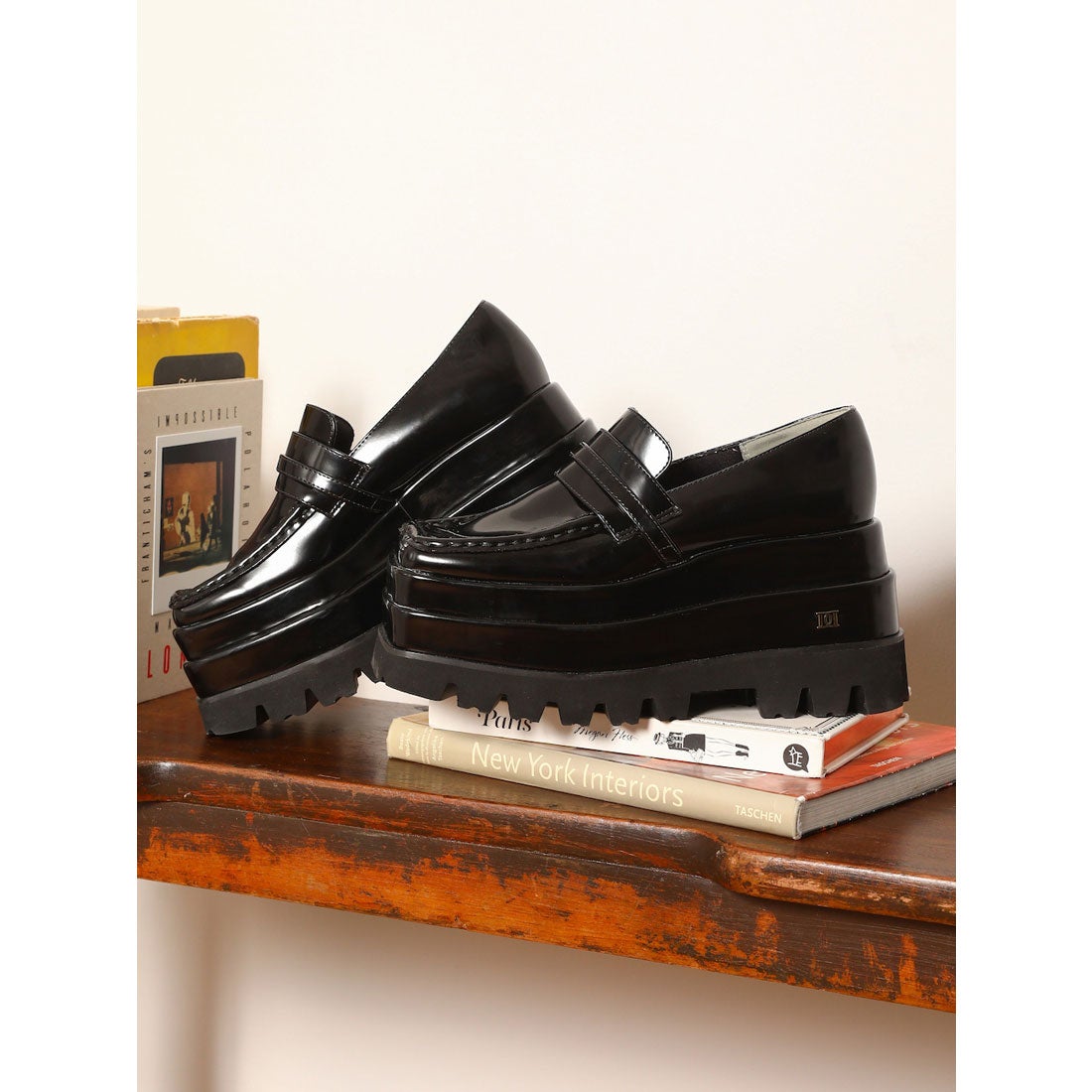 ダーリッチ Darich プラットフォームローファー （ブラック） -靴