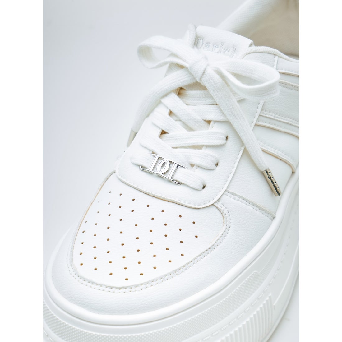 ダーリッチ Darich DDロゴソールスニーカー （ホワイト） -靴