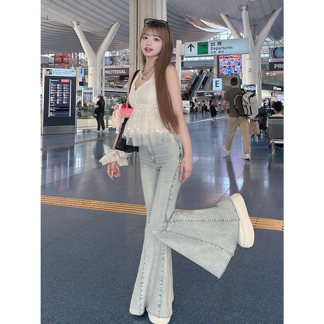 ダーリッチ Darich DDロゴソールスニーカー （ホワイト