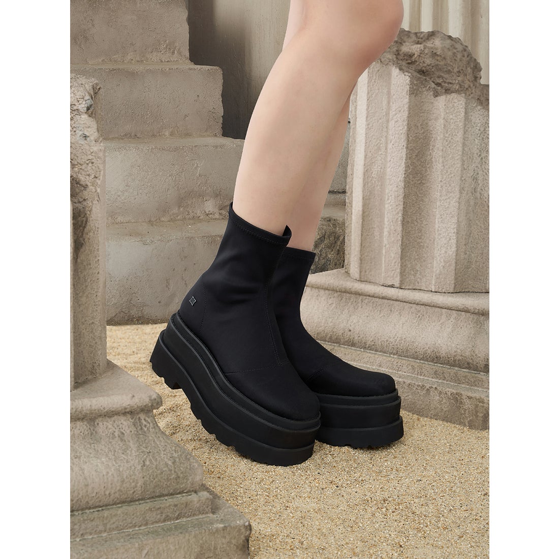 ダーリッチ Darich ウルトラストレッチフラットショートブーツ