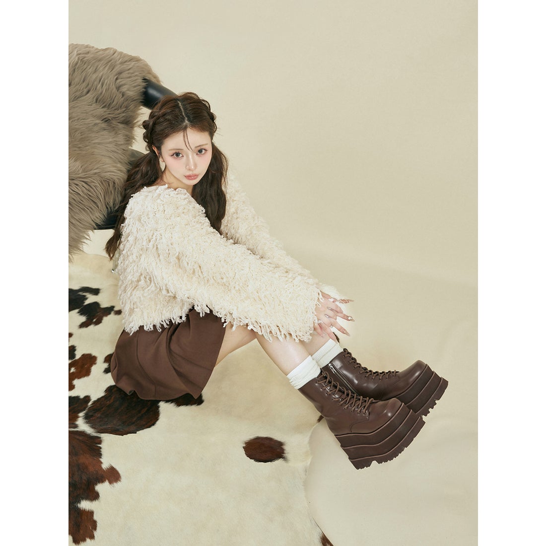 ダーリッチロングブーツ ブラウン ダーリッチ Darich ウルトラ