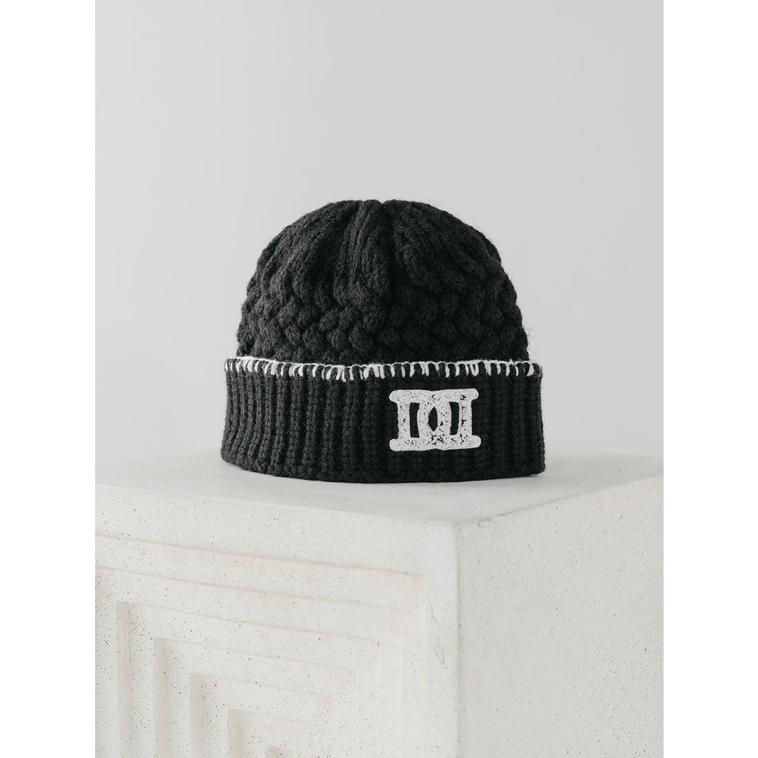 ダーリッチ Darich DDロゴバスケットニットビーニー （ブラック