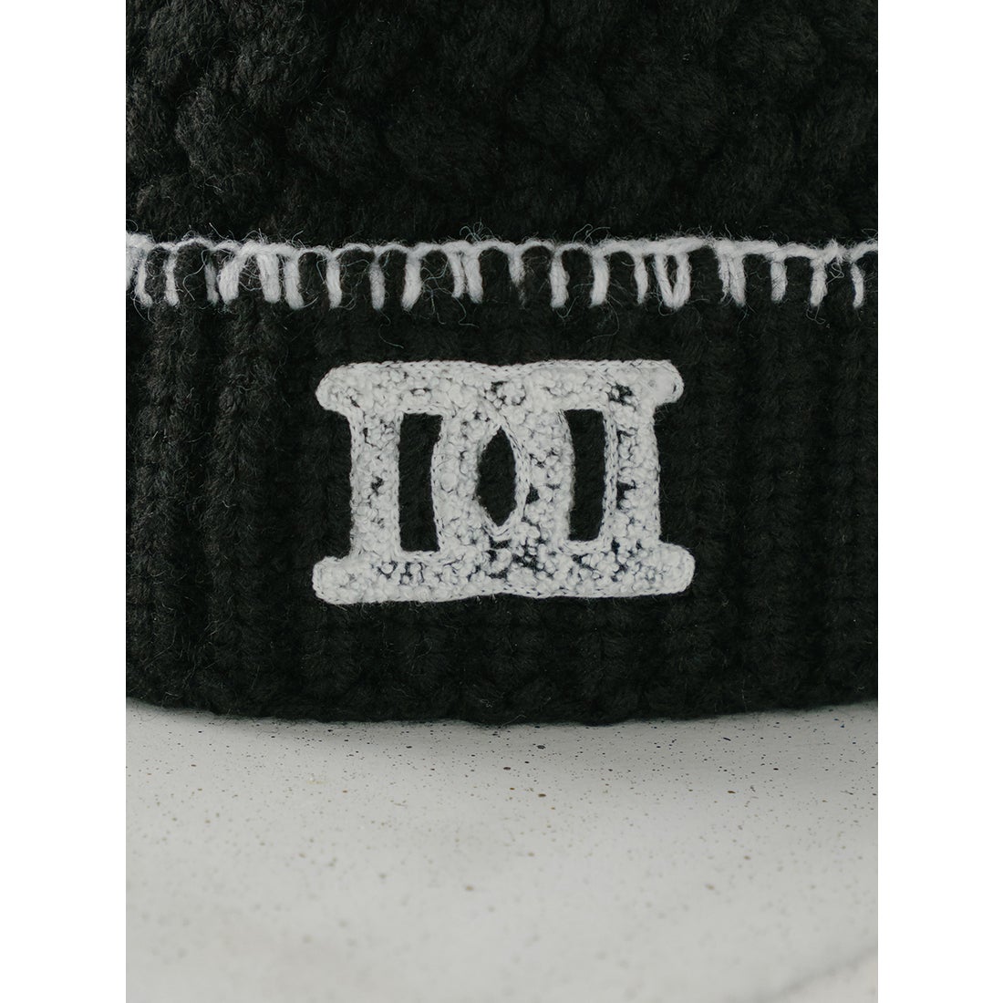 ダーリッチ Darich DDロゴバスケットニットビーニー （ブラック