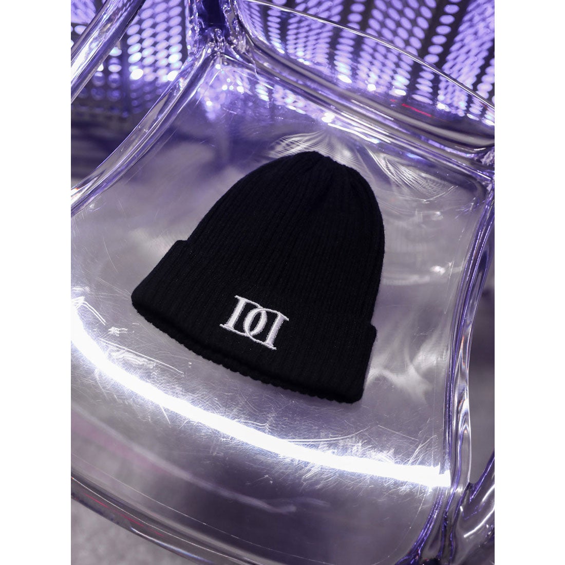 ダーリッチ Darich DDロゴニットビーニー （ブラック） -ファッション