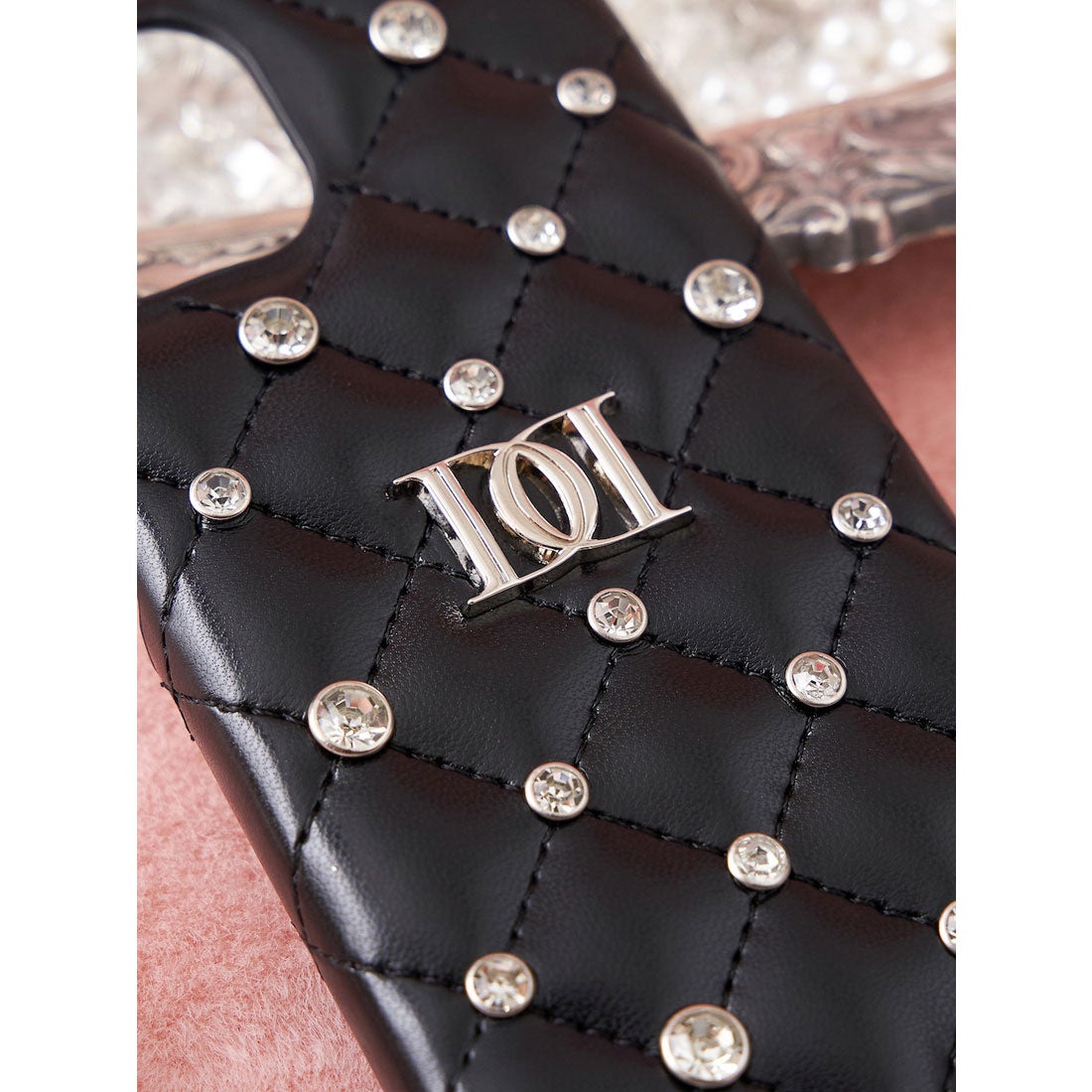 ダーリッチ Darich キルティングビジューiPhoneケース （サックス