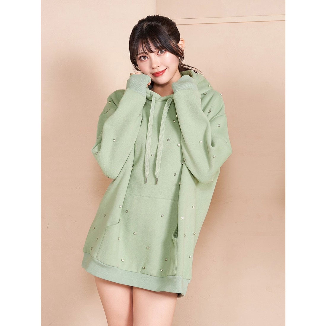 ダーリッチ Darich ランダムビジューフーディ （ミント