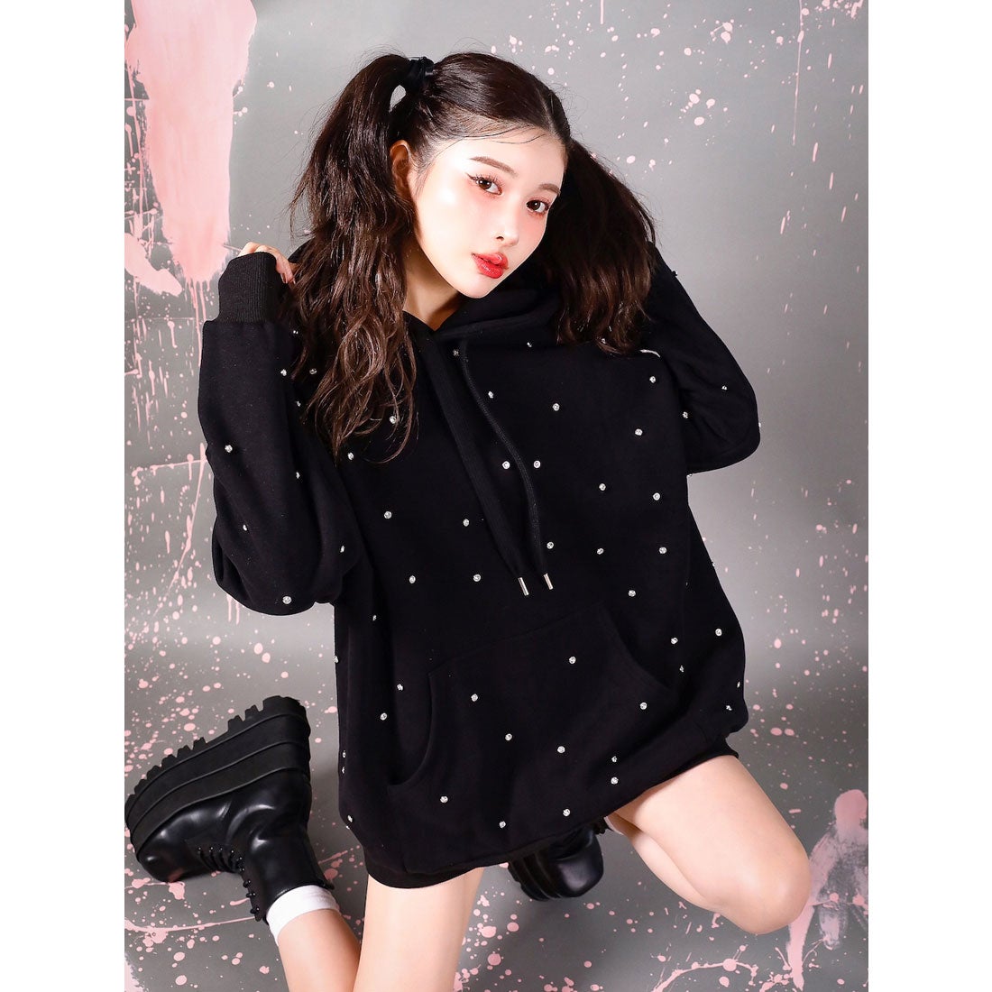 ダーリッチ Darich ランダムビジューフーディ （ミント