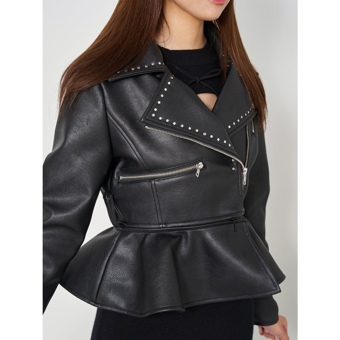 ダーリッチ Darich フレアライダースジャケット （ブラック） -靴