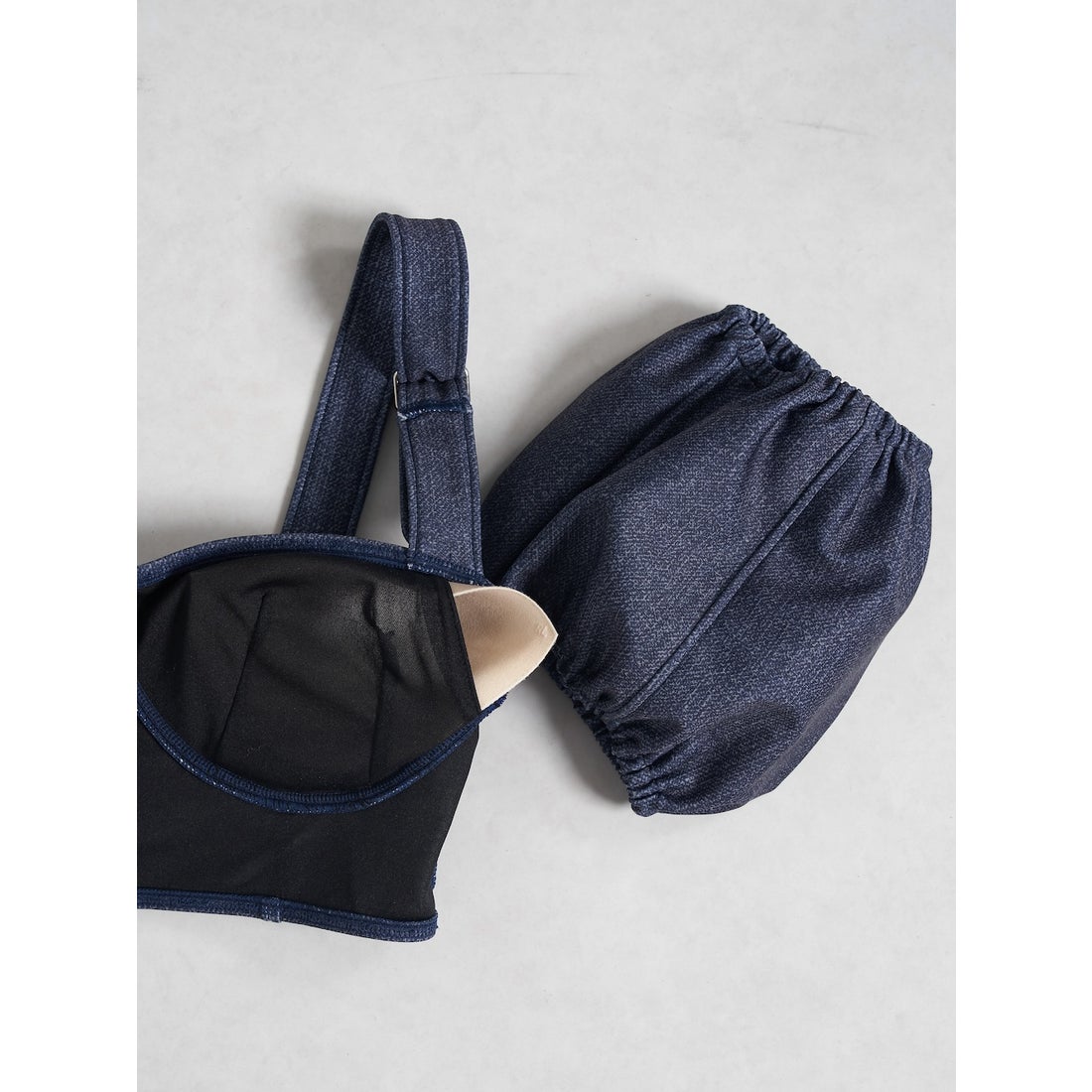 ダーリッチ Darich ベルトデザインハイウエストデニムビキニ【返品不可