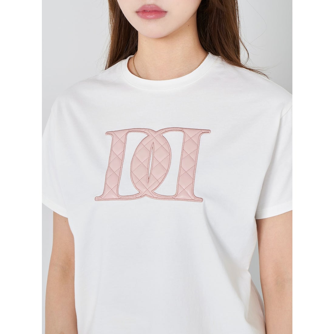 ダーリッチ Darich キルティングアップリケTシャツ （ホワイト